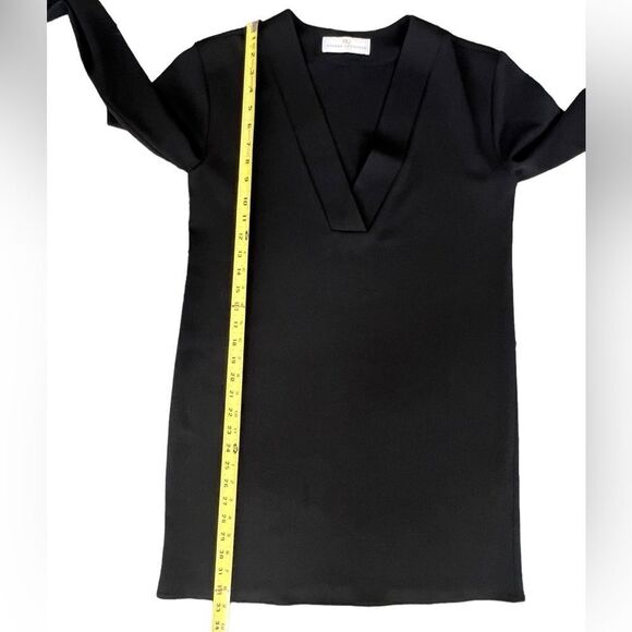 Amanda Uprichard black v neck mini dress size P - Picture 7 of 12
